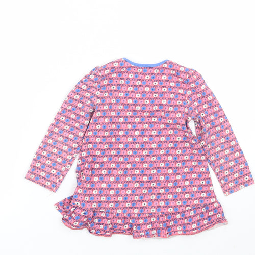 Mini Club Girls Pink Floral  T-Shirt Dress  Size 2-3 Years