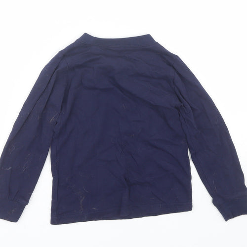Preworn Boys Blue   Basic T-Shirt Size 5 Years  - dinosaurs