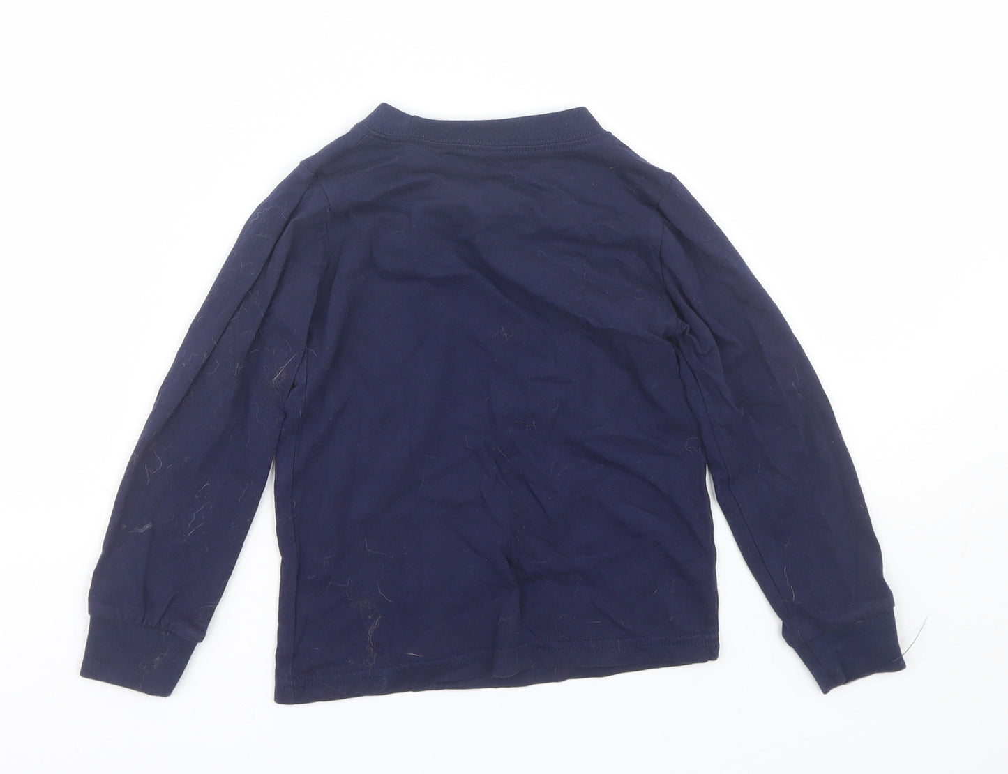 Preworn Boys Blue   Basic T-Shirt Size 5 Years  - dinosaurs