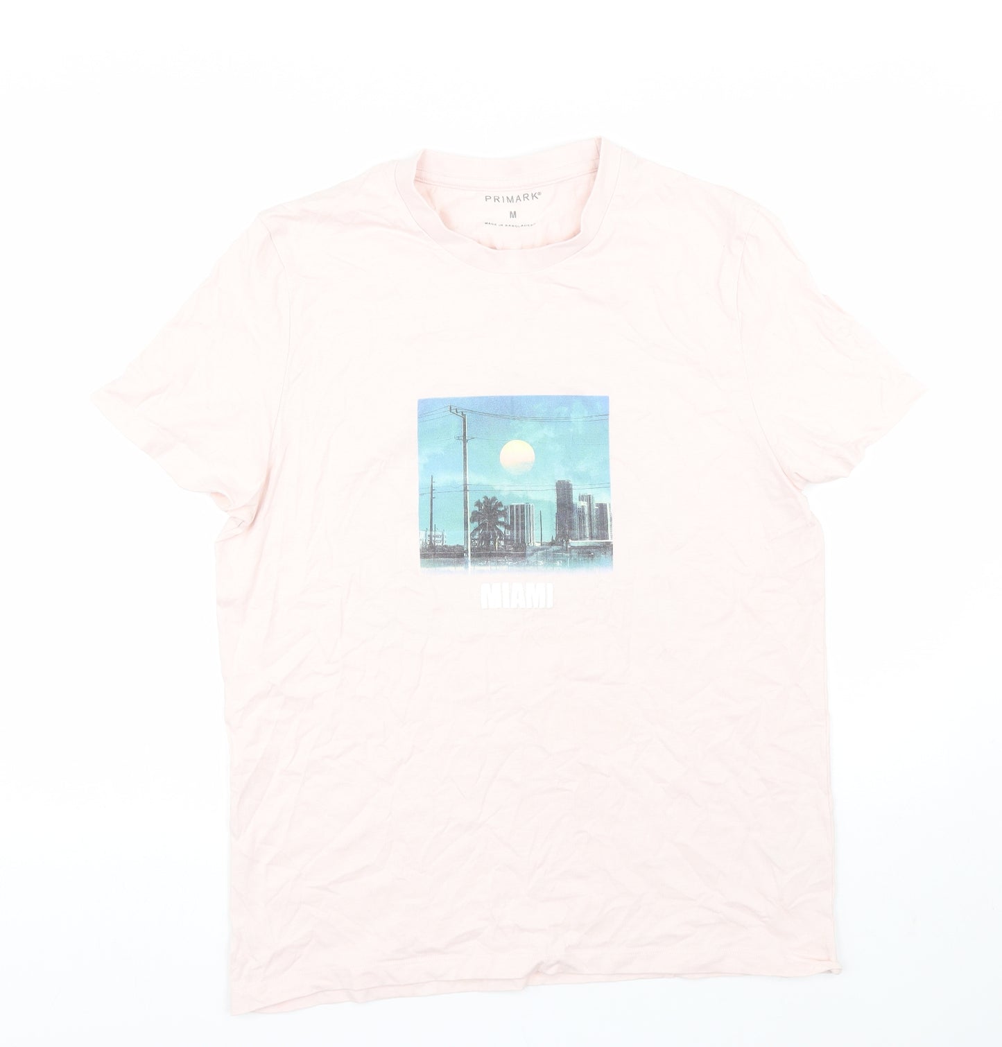 Primark Mens Pink    T-Shirt Size M