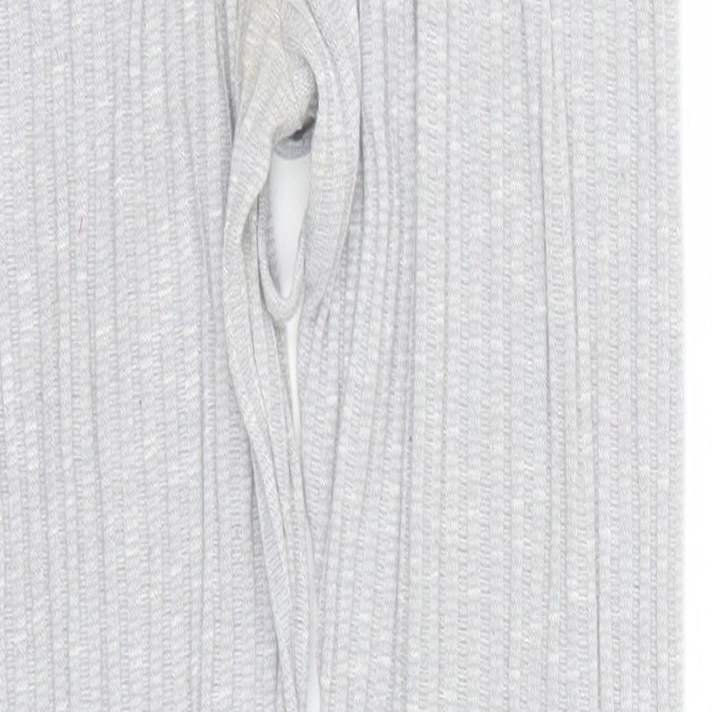 PRETTYLITTLETHING Womens Grey Striped  Jogger Trousers Size S L26 in