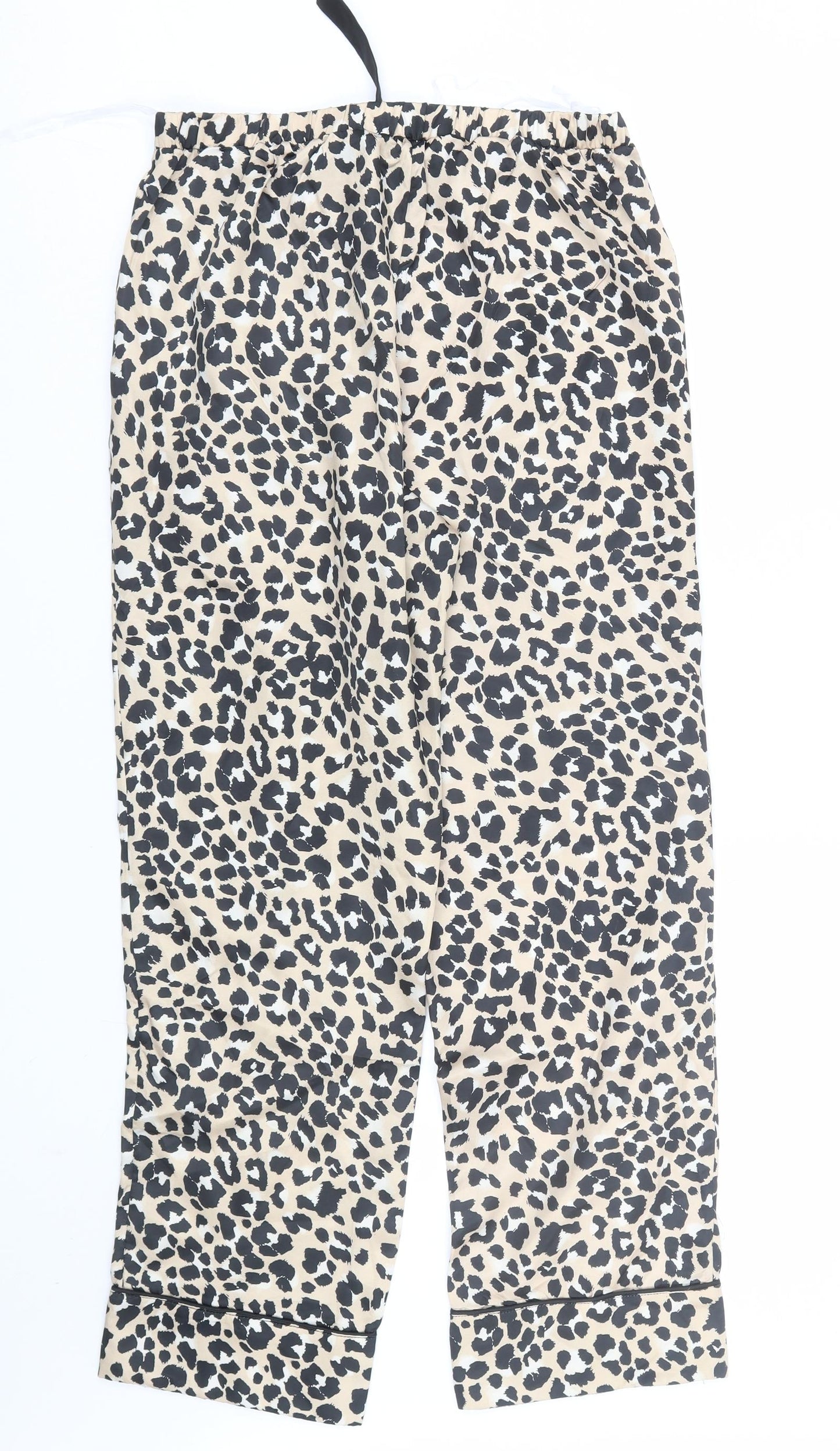 New Look Womens Gold Animal Print  Cami Pyjama Pants Size 10