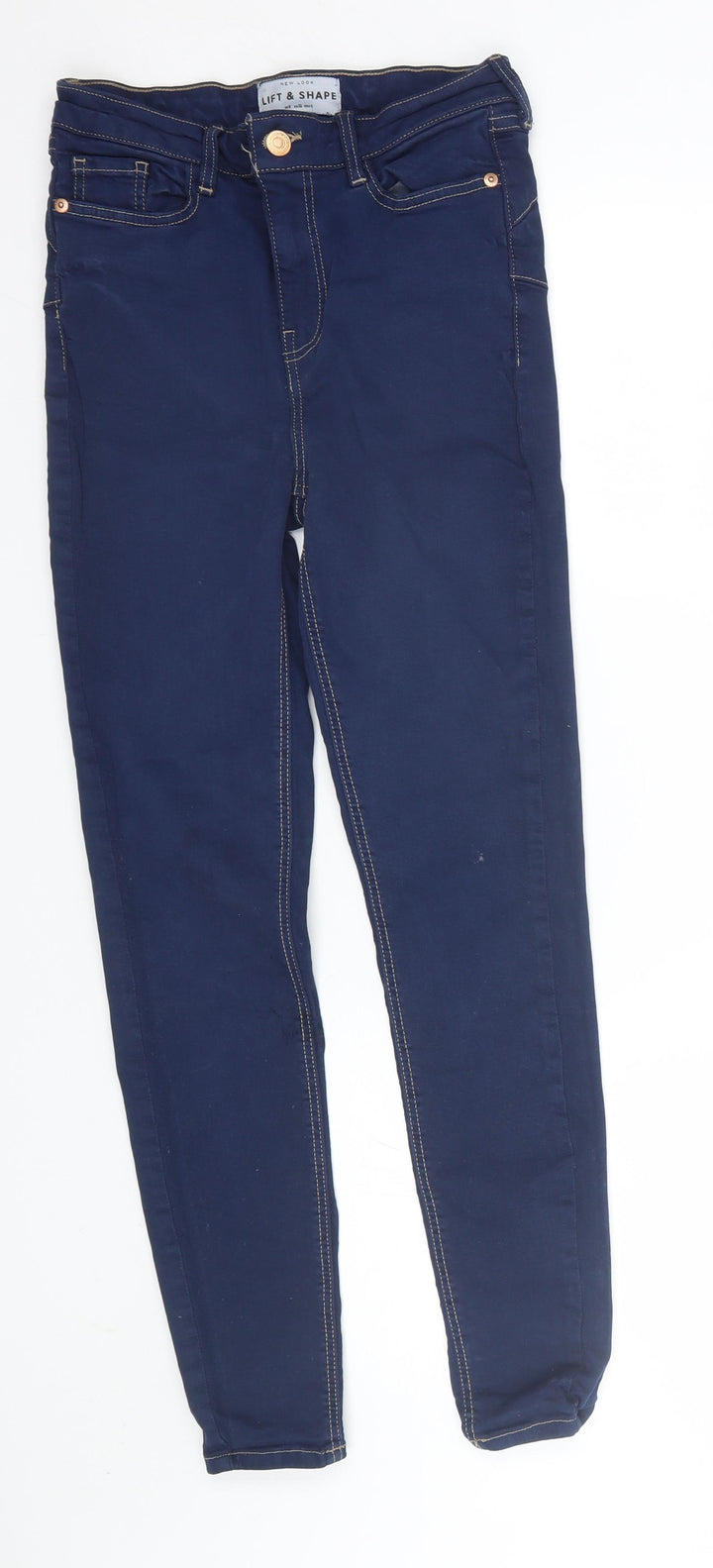 New Look Womens Blue Denim Skinny Jeans Size 8 L26 in