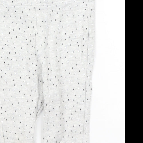 F&F Baby Grey Spotted  Jogger Trousers Size 6-9 Months