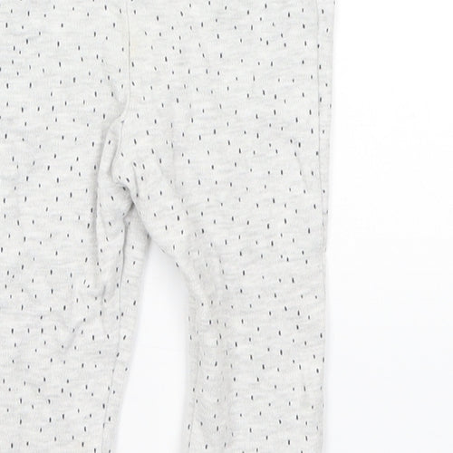 F&F Baby Grey Spotted  Jogger Trousers Size 6-9 Months
