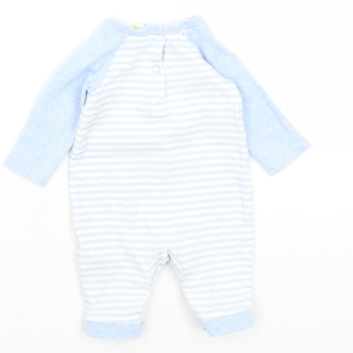 Disney Baby Baby Blue Striped  Babygrow One-Piece Size Newborn  - Mickey Mouse