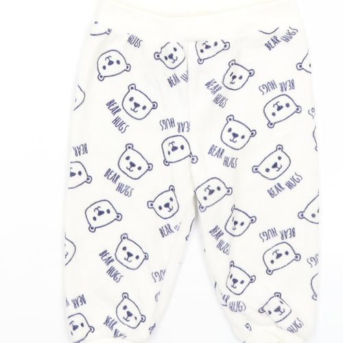 Lupilu Baby White   Sweatpants Trousers Size 3-6 Months  - Bear Hugs