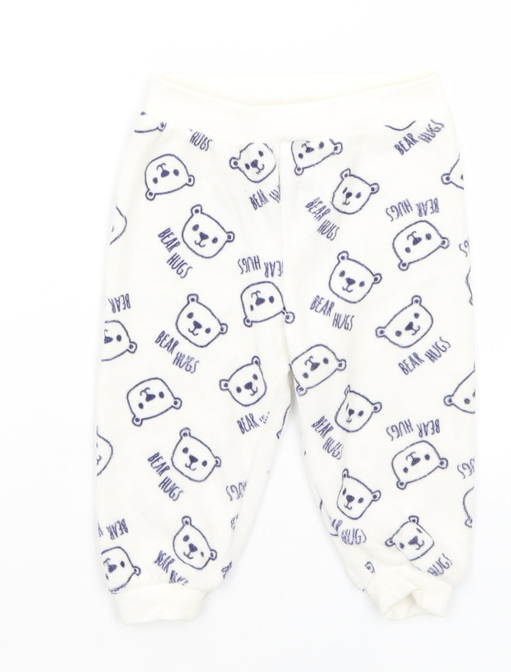 Lupilu Baby White Sweatpants Trousers Size 3-6 Months - Bear Hugs