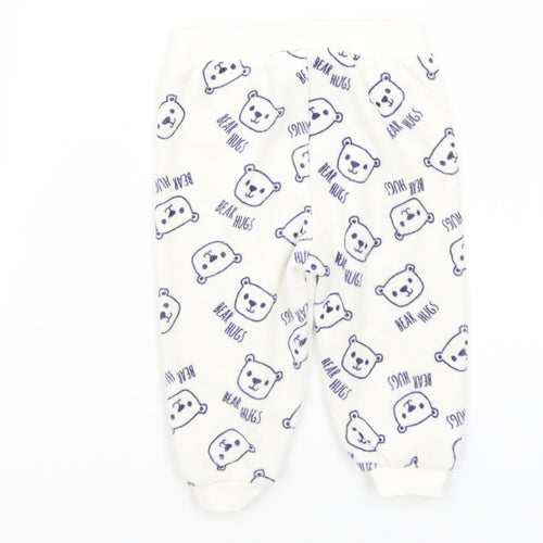Lupilu Baby White   Sweatpants Trousers Size 3-6 Months  - Bear Hugs