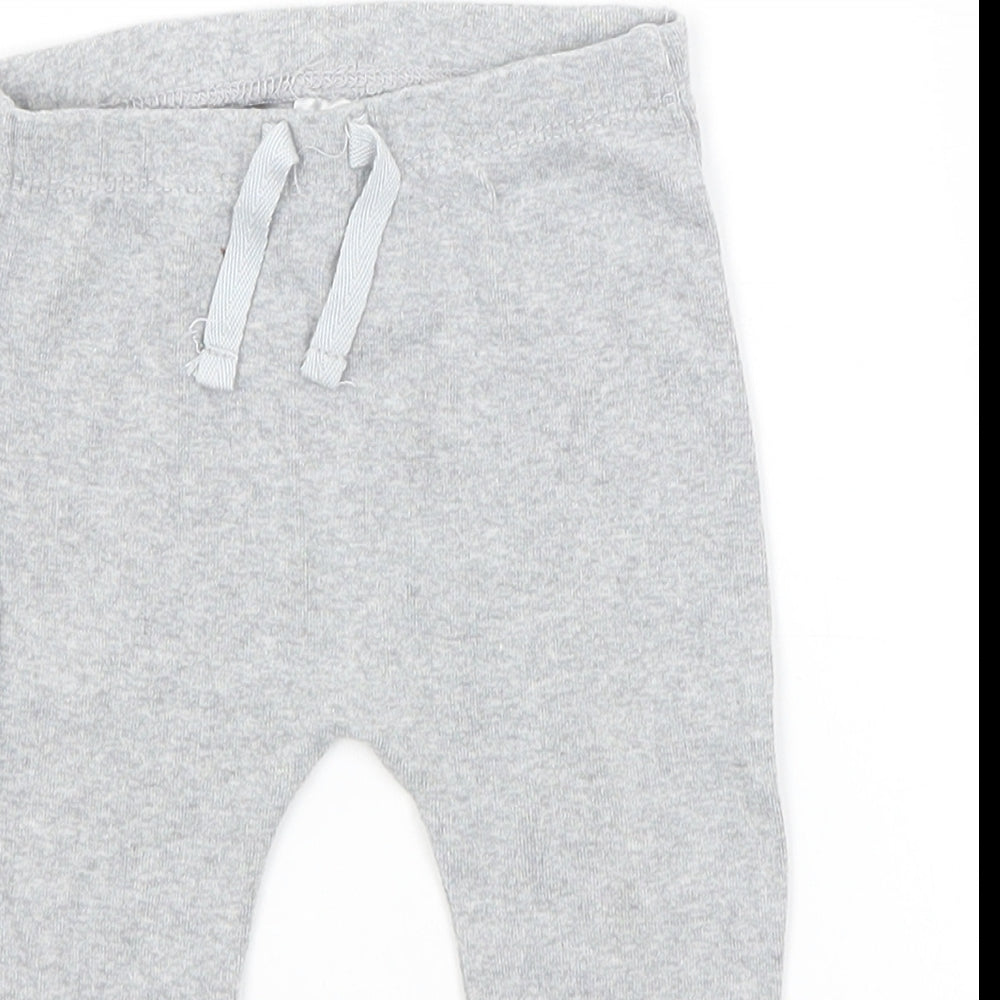Matalan Baby Grey   Jogger Trousers Size 6-9 Months