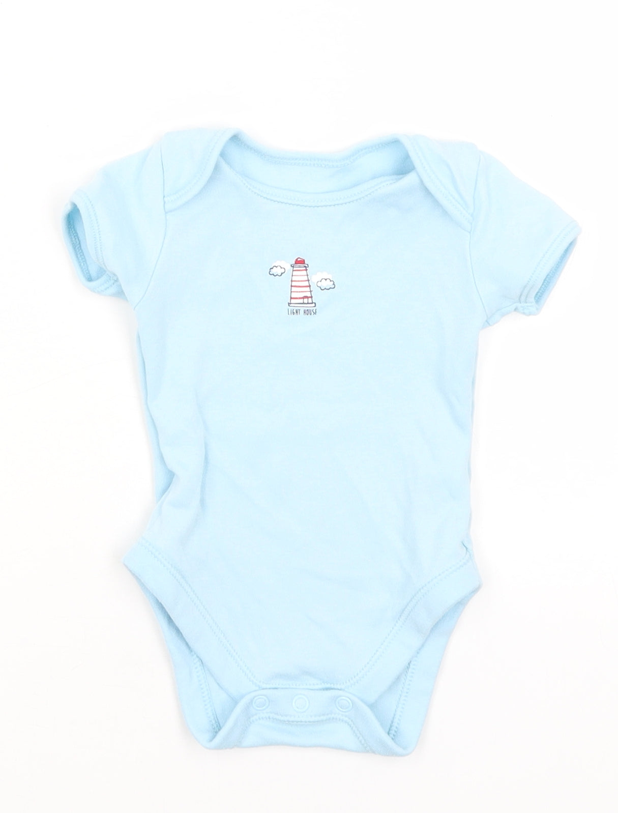 George Baby Blue   Romper One-Piece Size 6-9 Months  - Light House