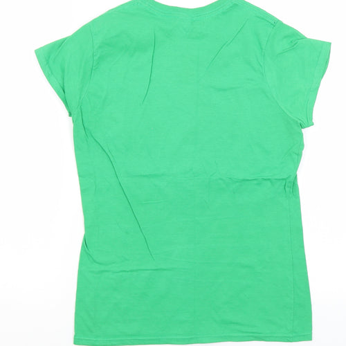 Gildan Womens Green   Basic T-Shirt Size M  - Lil' Miss Runner