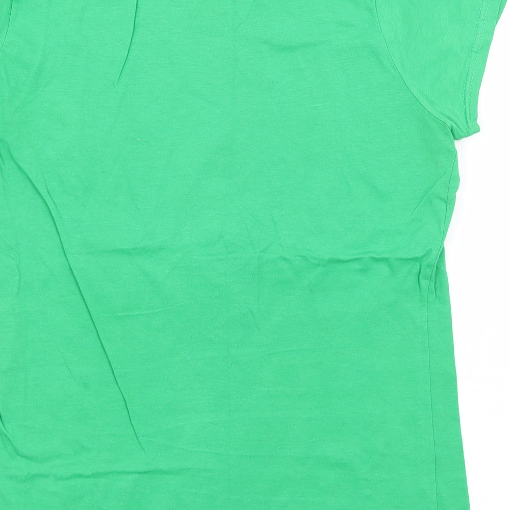 Gildan Womens Green   Basic T-Shirt Size M  - Lil' Miss Runner