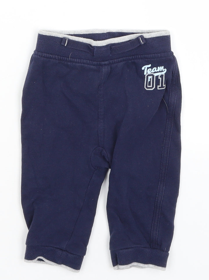 George Baby Blue Jogger Trousers Size 6-9 Months