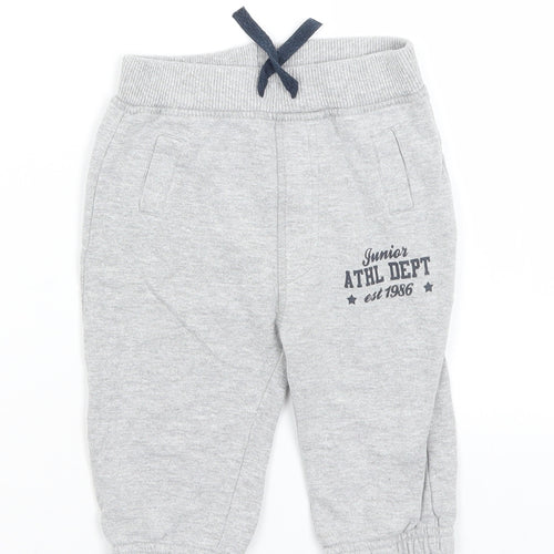 Peacocks Baby Baby Grey   Jogger Trousers Size 6-9 Months
