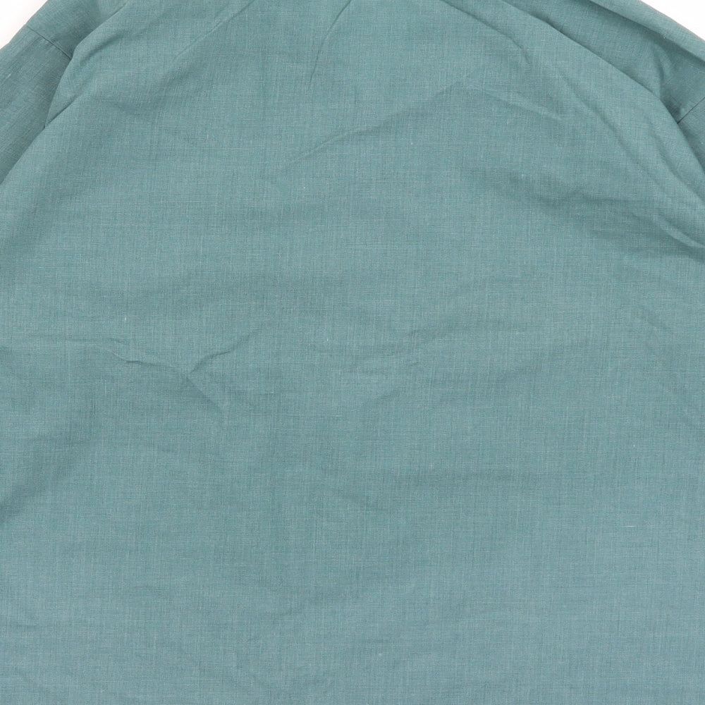 M&S Mens Green Solid   Pyjama Top Size M