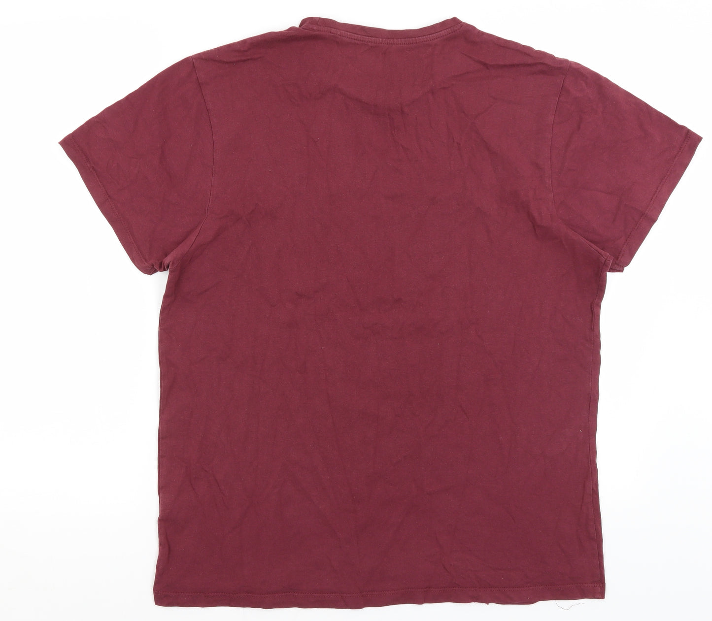 Jeff & Co Mens Red    T-Shirt Size L