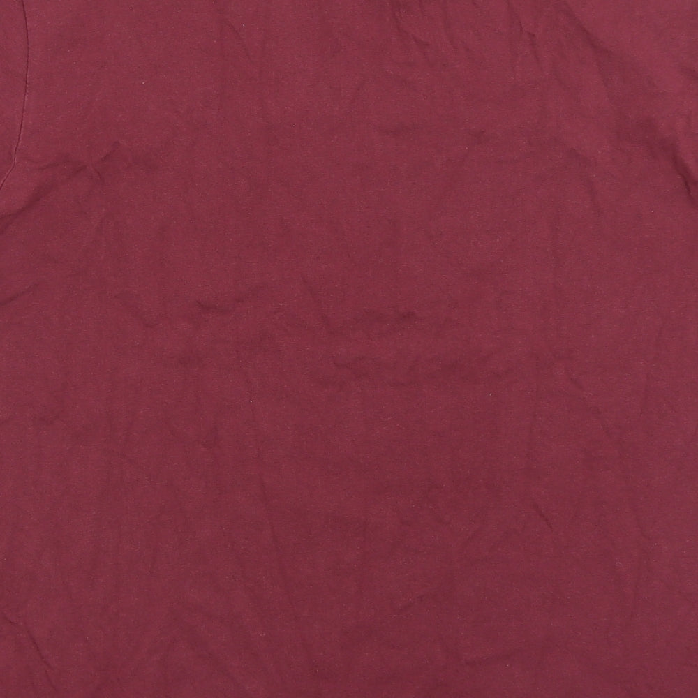 Jeff & Co Mens Red    T-Shirt Size L