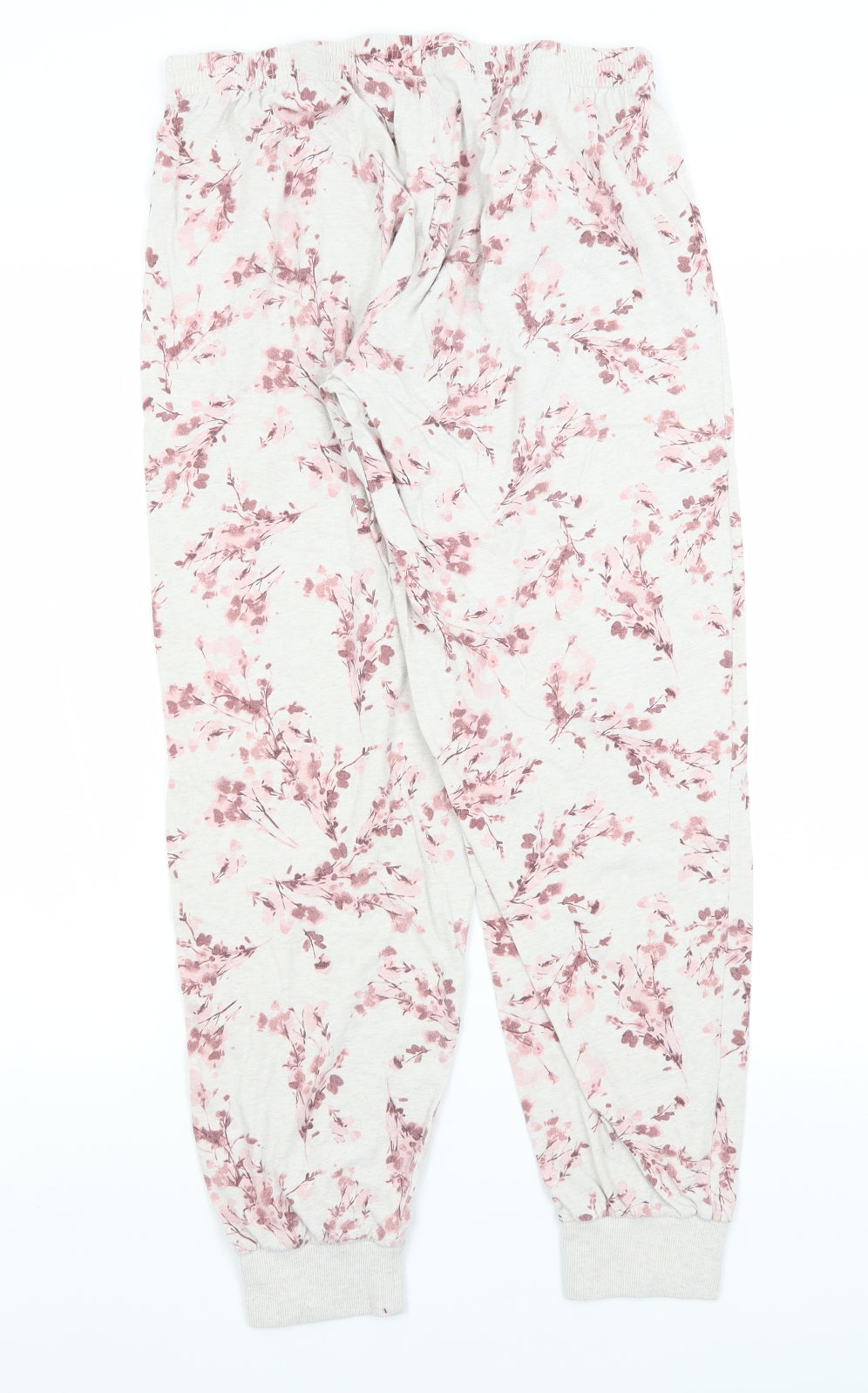 George Womens Beige Floral  Capri Pyjama Pants Size 12