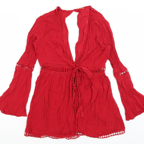 River Island Womens Red   Shrug Jumper Size S