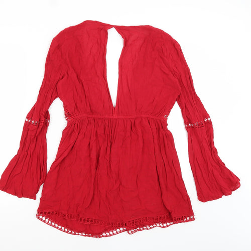 River Island Womens Red   Shrug Jumper Size S