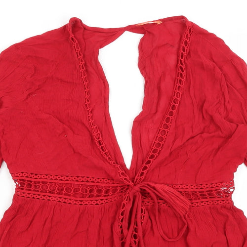 River Island Womens Red   Shrug Jumper Size S