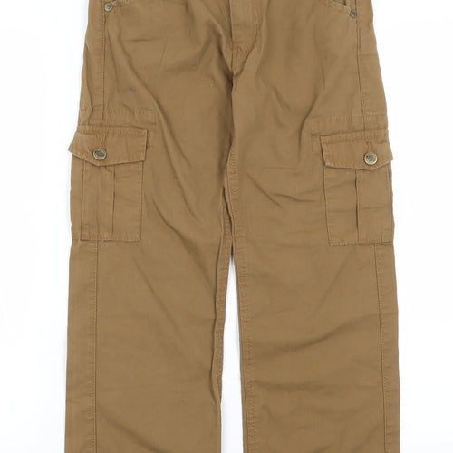 Lee Cooper Boys Brown   Cargo Trousers Size 9-10 Years