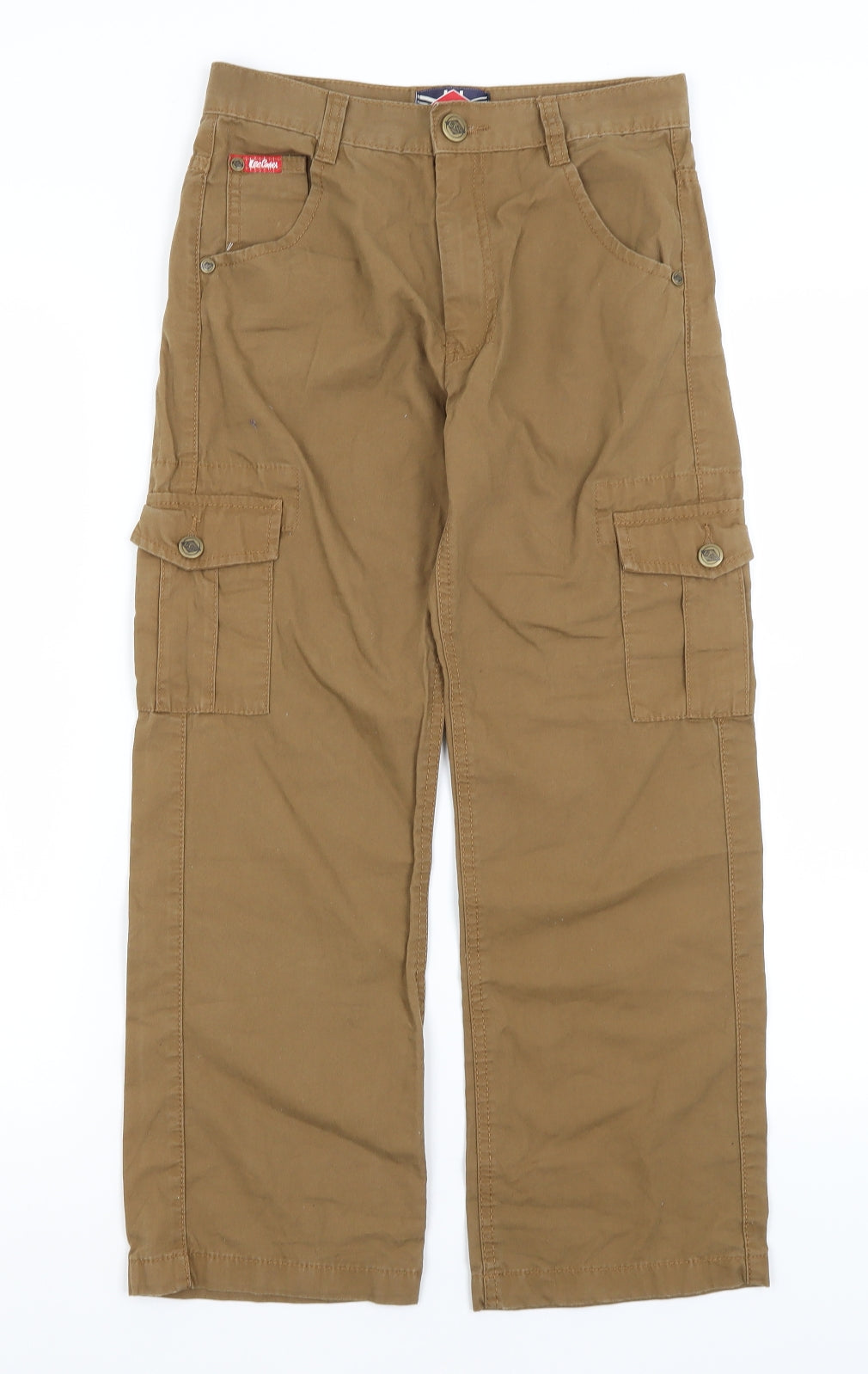 Lee Cooper Boys Brown   Cargo Trousers Size 9-10 Years