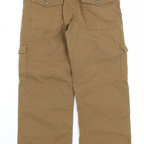 Lee Cooper Boys Brown   Cargo Trousers Size 9-10 Years