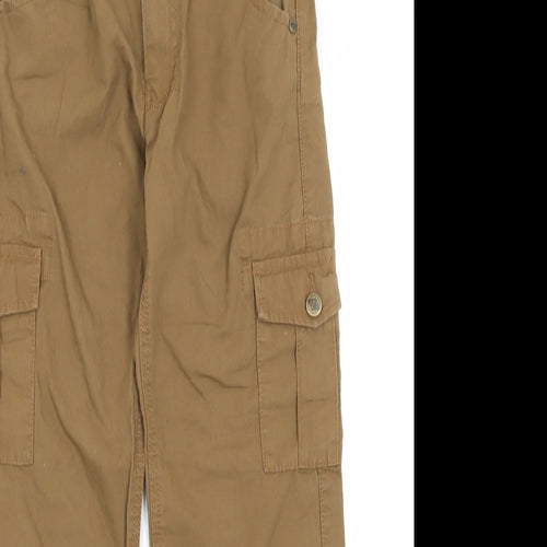 Lee Cooper Boys Brown   Cargo Trousers Size 9-10 Years