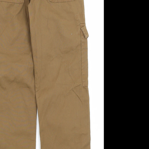 Lee Cooper Boys Brown   Cargo Trousers Size 9-10 Years