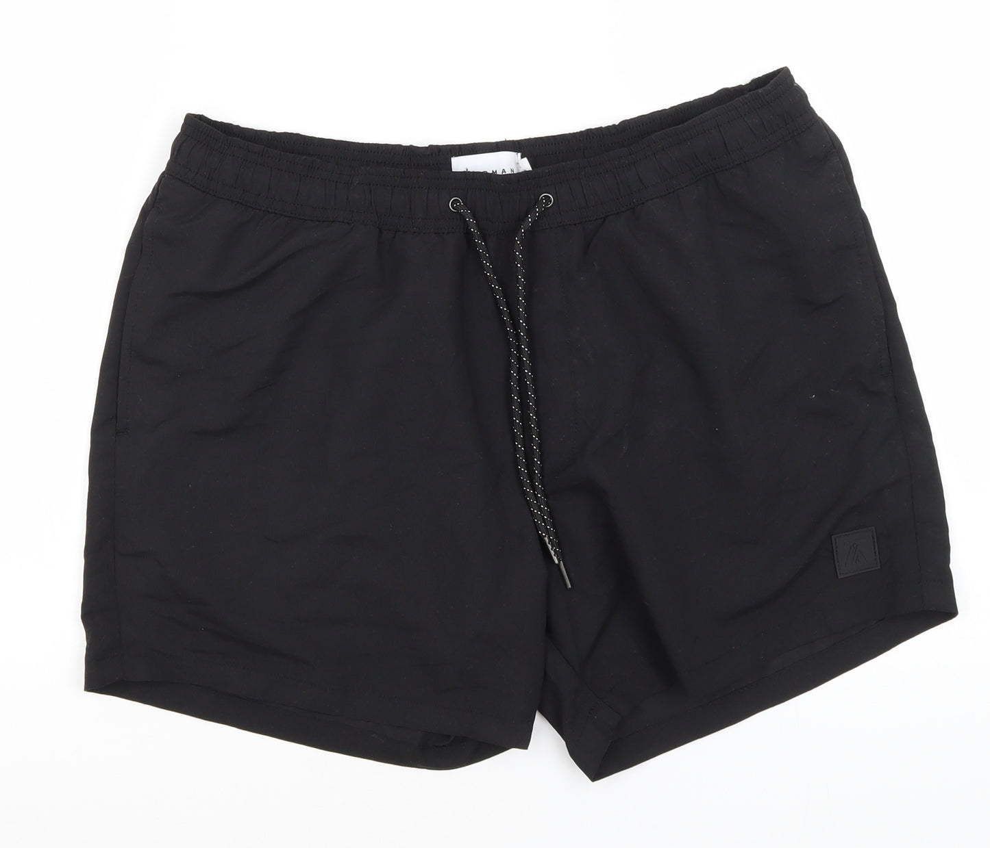 Topman Mens Black   Athletic Shorts Size L - Swim