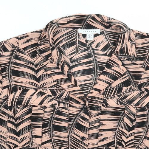 Topshop Womens Pink   Basic Button-Up Size 10
