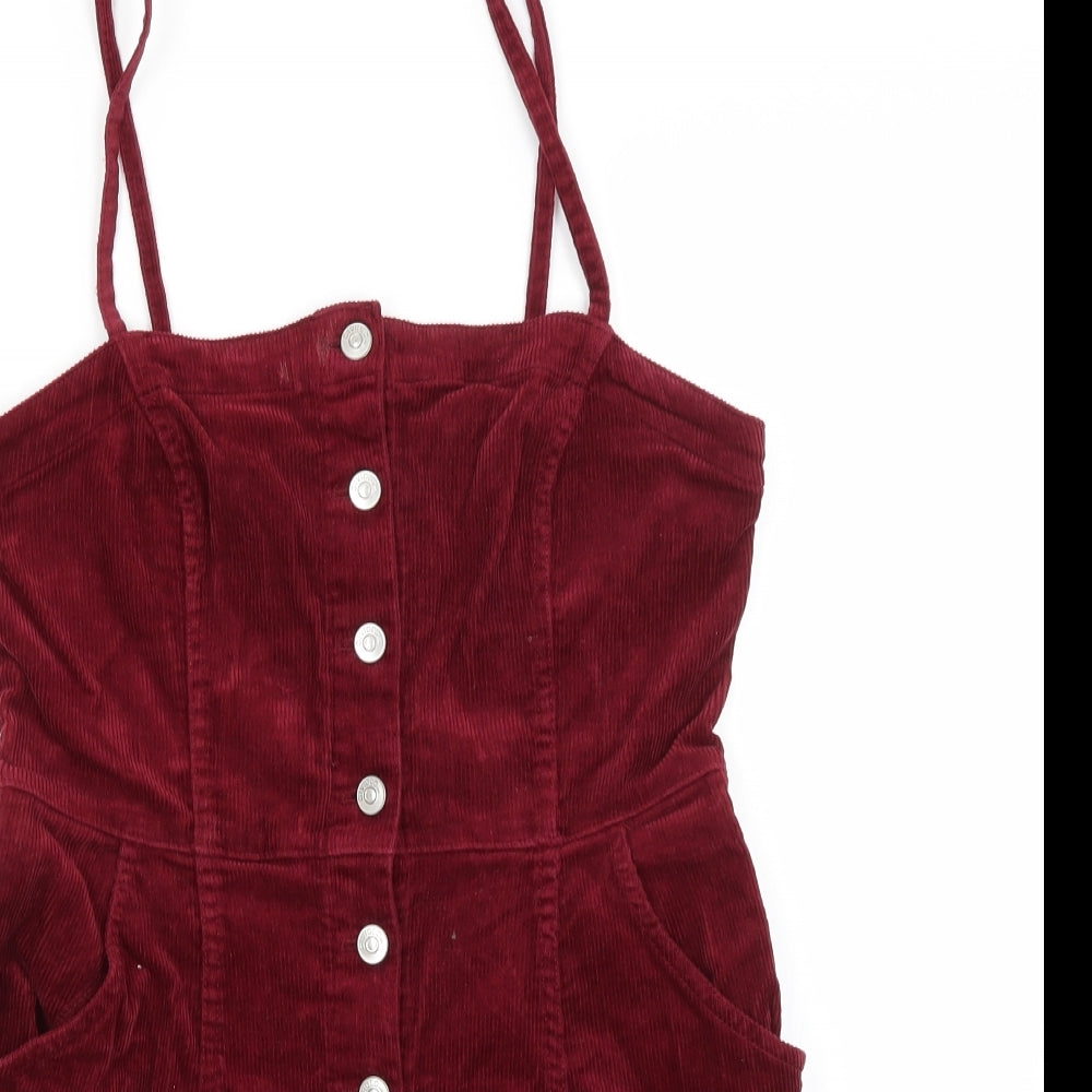 H&M Womens Red   Mini  Size 14