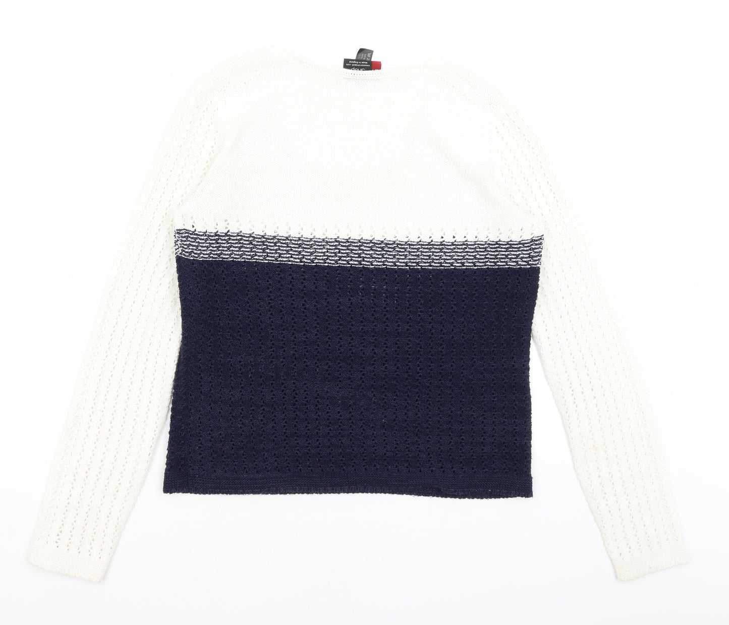 Sweater Shop Womens White   Pullover Jumper Size M