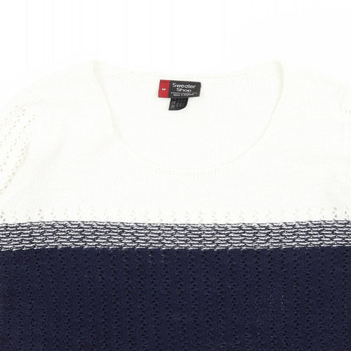 Sweater Shop Womens White   Pullover Jumper Size M