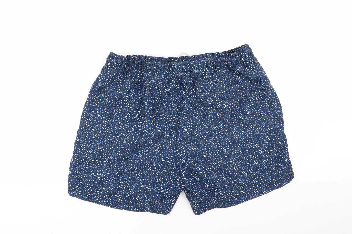 NEXT Mens Blue Geometric  Sweat Shorts Size M - Stretch waistband