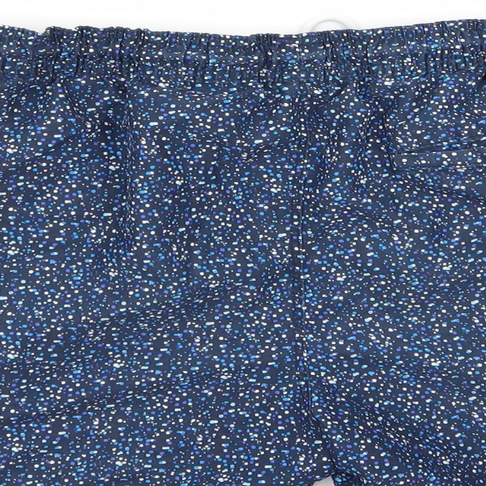 NEXT Mens Blue Geometric  Sweat Shorts Size M - Stretch waistband