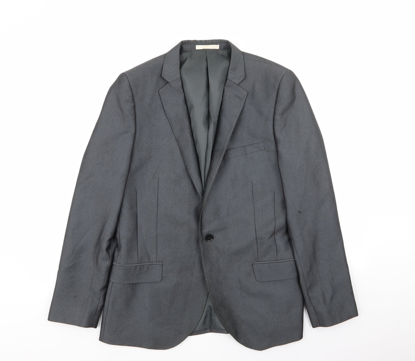 Moss London Mens Grey   Jacket Blazer Size 40