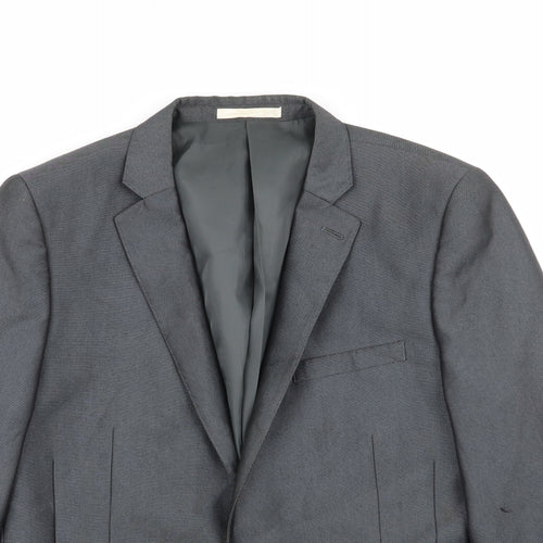 Moss London Mens Grey   Jacket Blazer Size 40