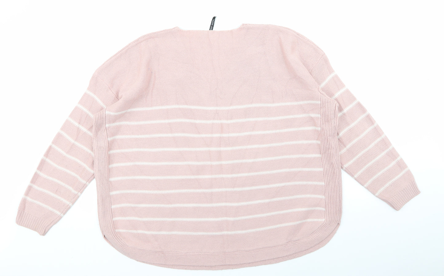 CASUALS  Womens Pink Striped  Pullover Jumper Size M