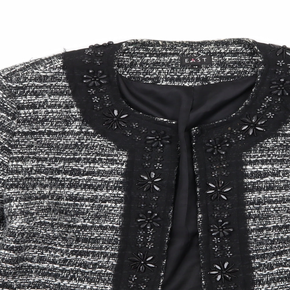 EAST Womens Multicoloured Geometric  Jacket Blazer Size 18