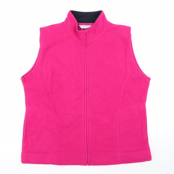 EWM Womens Pink Full Zip Jumper Size L