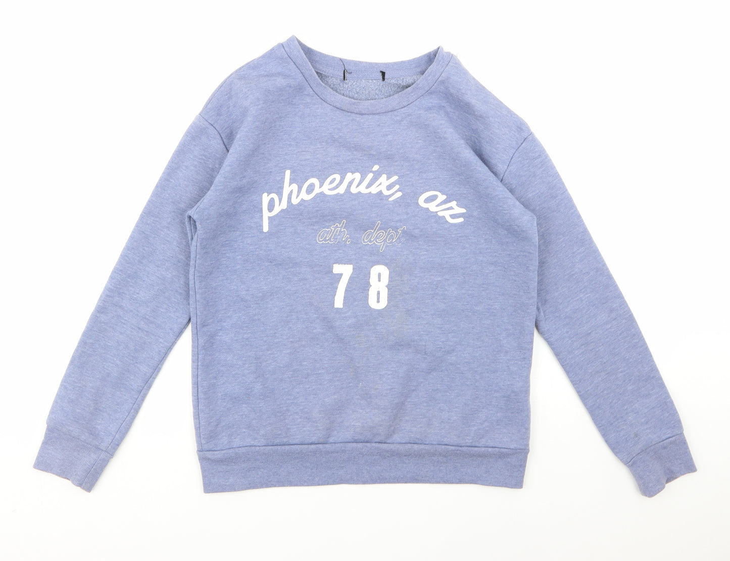 PRIMARK  Womens Blue Geometric  Pullover Sweatshirt Size 4