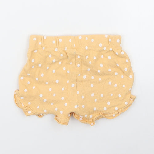 George Girls Yellow Spotted  Capri Trousers Size 12-18 Months