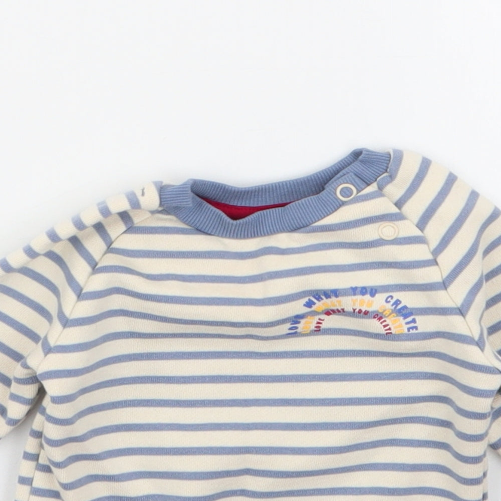 Primark Boys Multicoloured Striped  Pullover Jumper Size 3-6 Months