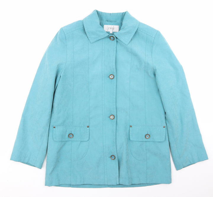 EWM Womens Blue Jacket Coat Size 14