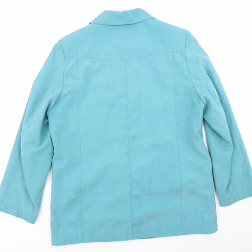 EWM Womens Blue   Jacket Coat Size 14