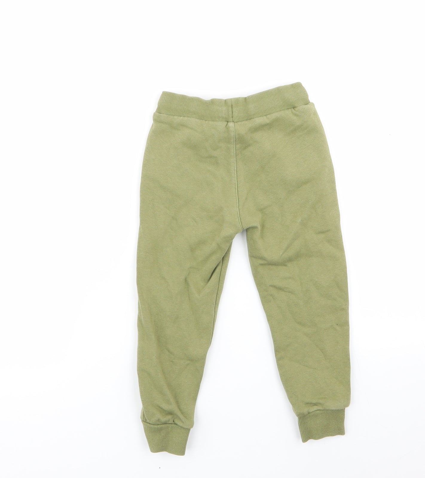 M&S Boys Green   Jogger Trousers Size 2-3 Years