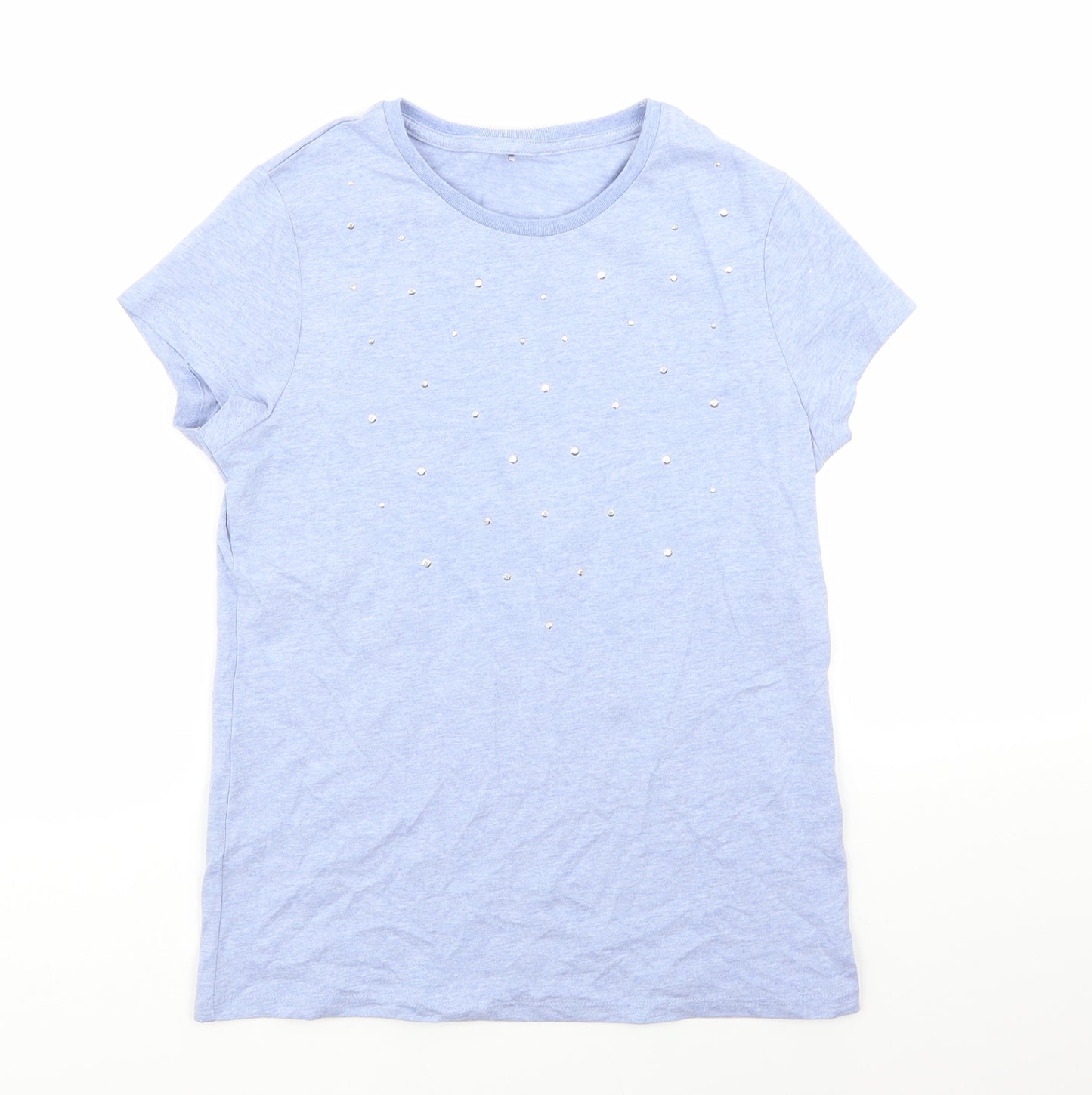 George Girls Blue   Basic T-Shirt Size 12-13 Years